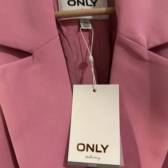 ONLY Women's Pink Tailored Jacket - Picture 1 of 2
